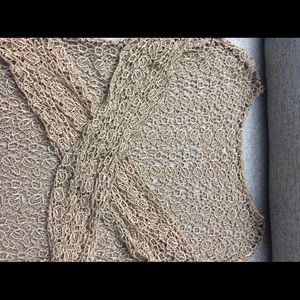 Brown lace blouse size:s